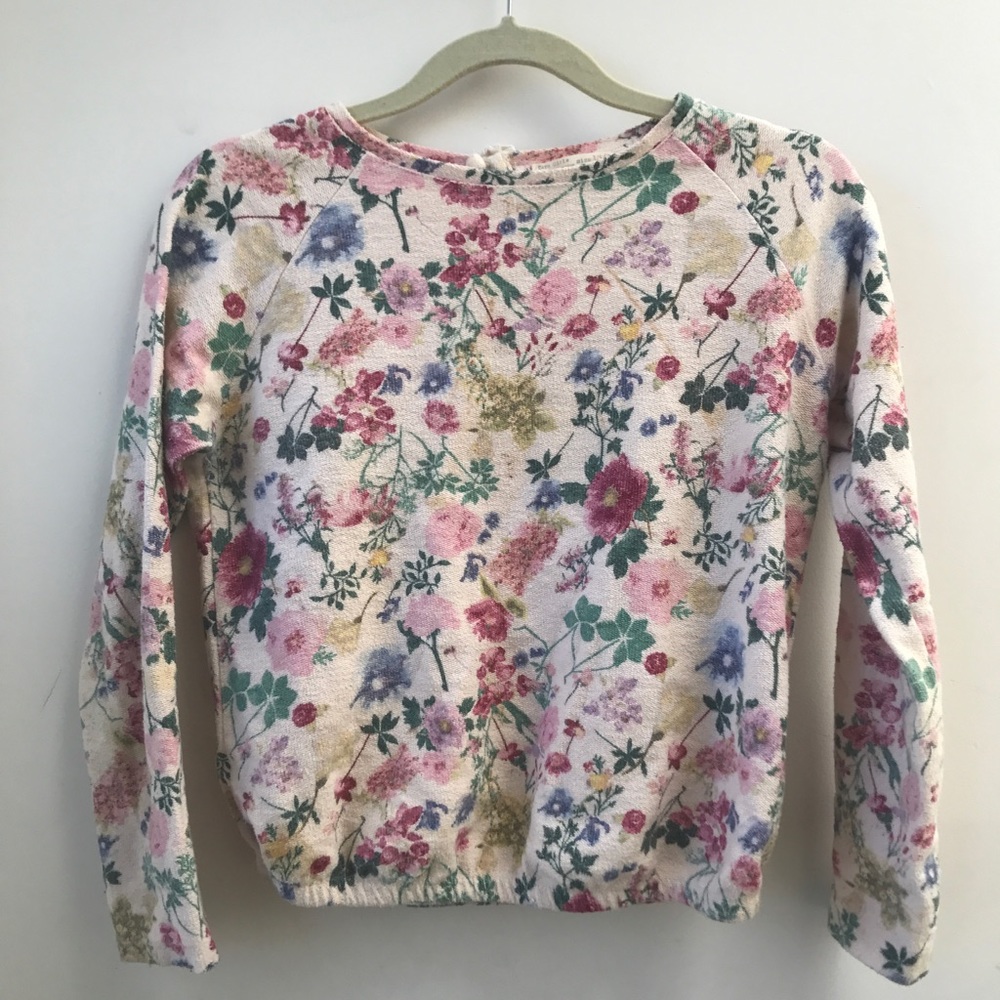 Zara girls mesh knit top